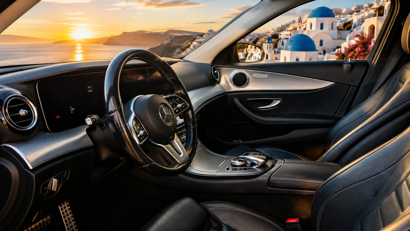 VIP Mercedes transfer Santorini
